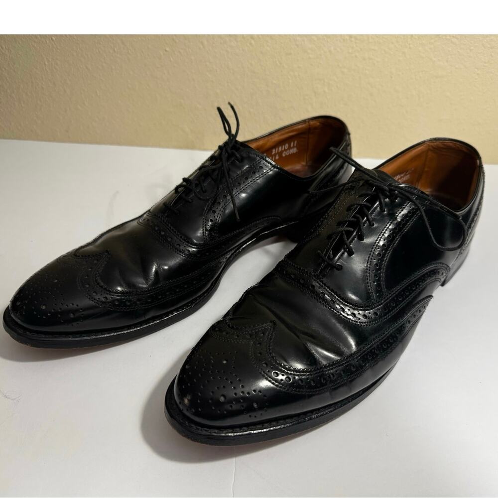 Allen Edmonds Men's Lloyd Black Oxford Wingtip Dress Shoes - Size 13*